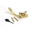 Polished Brass Peardrop Espag - LH | From The Anvil - Espag. Fasteners - From The Anvil - Yester Home