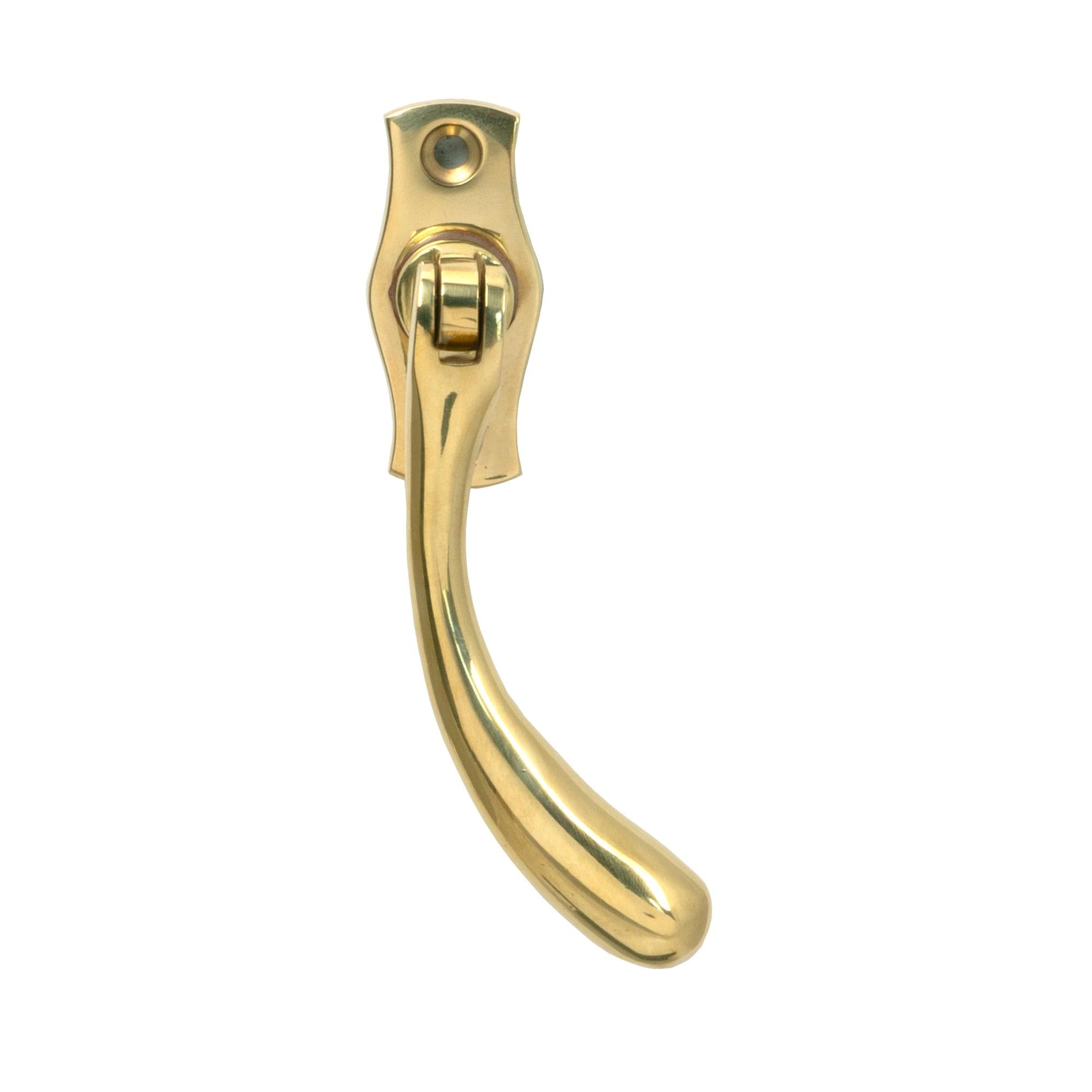 Polished Brass Peardrop Espag - RH | From The Anvil - Espag. Fasteners - From The Anvil - Yester Home