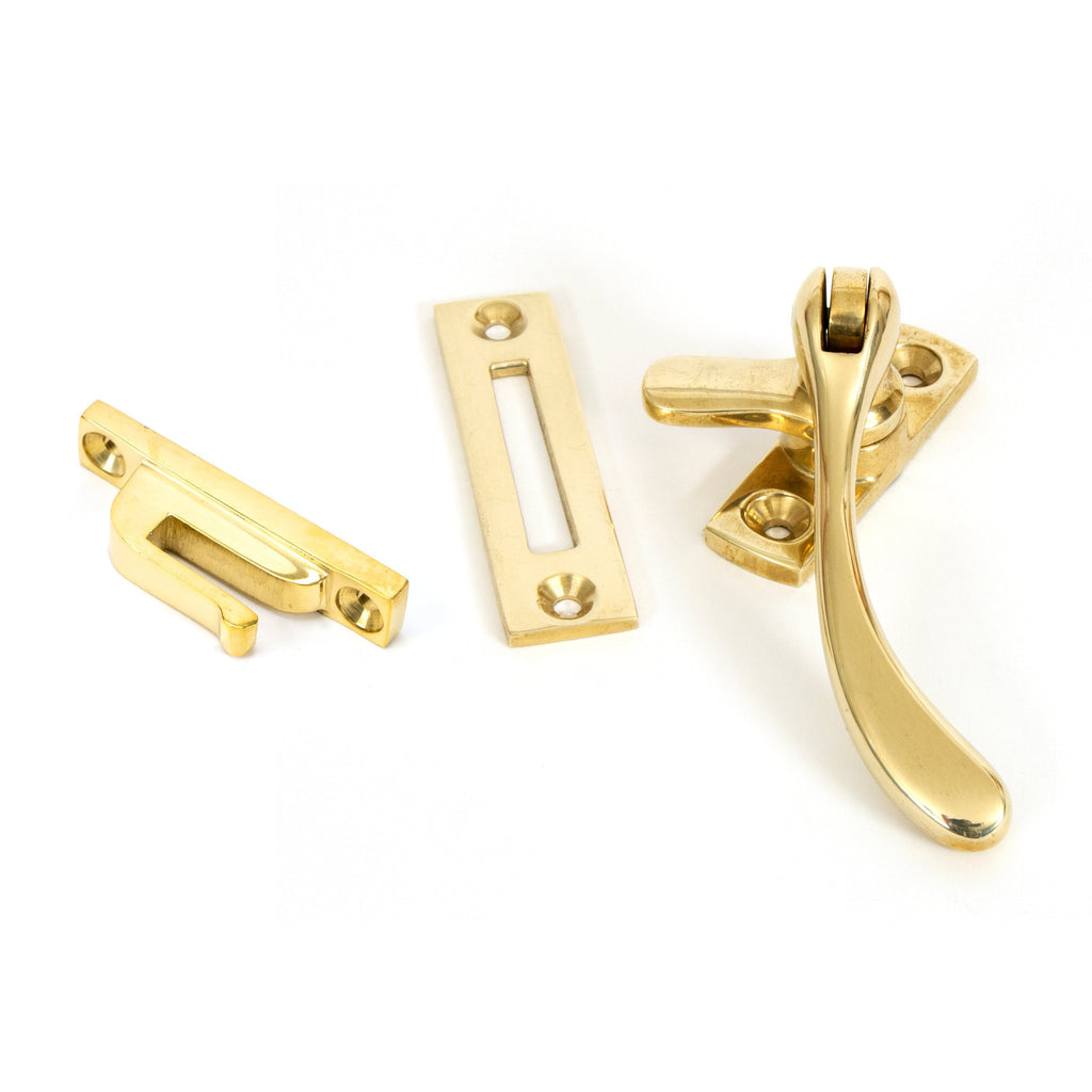 Polished Brass Peardrop Fastener | From The Anvil