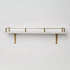 Round Bar Gallery Shelf Rail | Polished Brass - Gallery Rails - Yester Home - Yester Home