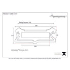 Polished Brass Postal Letter Plate | From The Anvil-Letter Plates-Yester Home