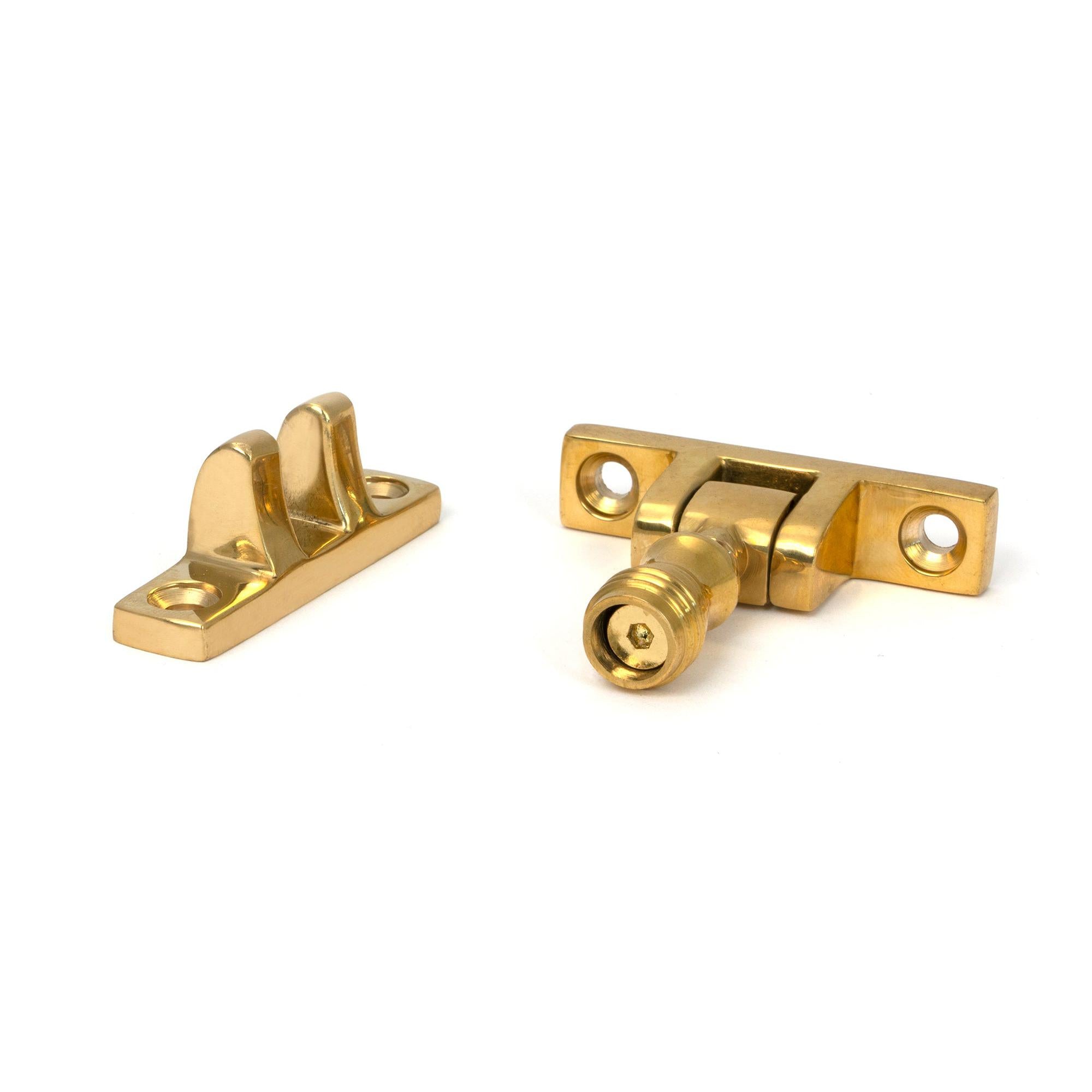 Polished Brass Prestbury Brighton Fastener - Narrow (Square) | From The Anvil - Brighton Fasteners - From The Anvil - Yester Home
