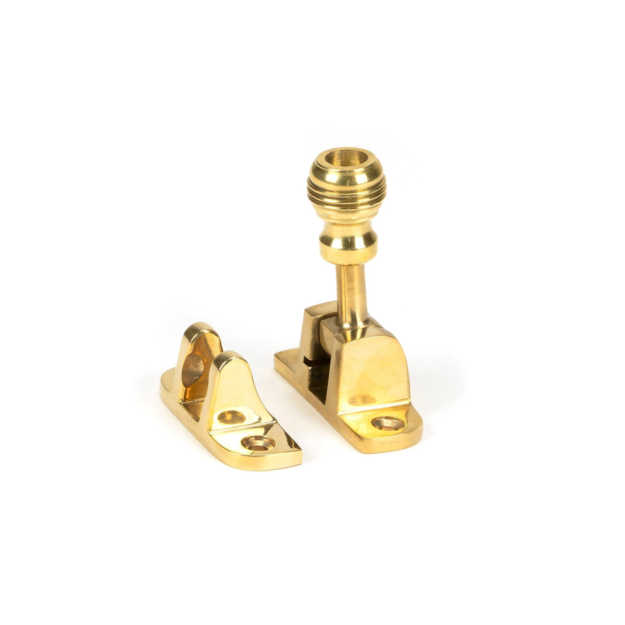 Polished Brass Prestbury Brighton Fastener (Radiused) | From The Anvil - Fasteners - From The Anvil - Yester Home