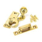 Polished Brass Prestbury Sash Hook Fastener | From The Anvil-Sash Hook Fasteners-Yester Home