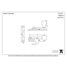 Polished Brass Prestbury Sash Hook Fastener | From The Anvil-Sash Hook Fasteners-Yester Home