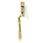 Polished Brass Reeded Espag - LH | From The Anvil-Espag. Fasteners-Yester Home