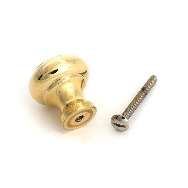 Polished Brass Regency Cabinet Knob - Small - Cabinet Knobs - From The Anvil - Yester Home