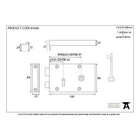 Polished Brass Right Hand Rim Lock - Small | From The Anvil-Rim Locks & Latches-Yester Home