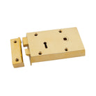 Polished Brass Right Hand Rim Lock - Small | From The Anvil - Rim Locks & Latches - From The Anvil - Yester Home