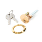 Polished Brass Rim Cylinder KA | From The Anvil - Night Latches - From The Anvil - Yester Home