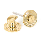 Polished Brass Round Bathroom Thumbturn | From The Anvil - Thumbturns - From The Anvil - Yester Home