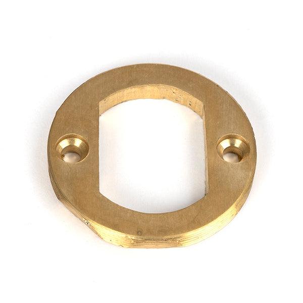 Polished Brass Round Escutcheon (Art Deco) | From The Anvil-Escutcheons-Yester Home