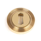 Polished Brass Round Escutcheon (Beehive) | From The Anvil - Escutcheons - From The Anvil - Yester Home
