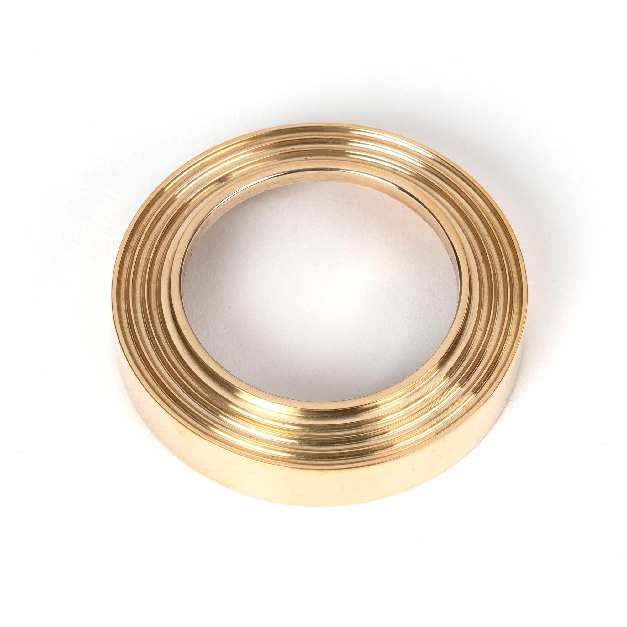 Polished Brass Round Escutcheon (Beehive) | From The Anvil - Escutcheons - From The Anvil - Yester Home