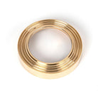 Polished Brass Round Escutcheon (Beehive) | From The Anvil-Escutcheons-Yester Home