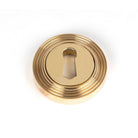 Polished Brass Round Escutcheon (Beehive) | From The Anvil-Escutcheons-Yester Home