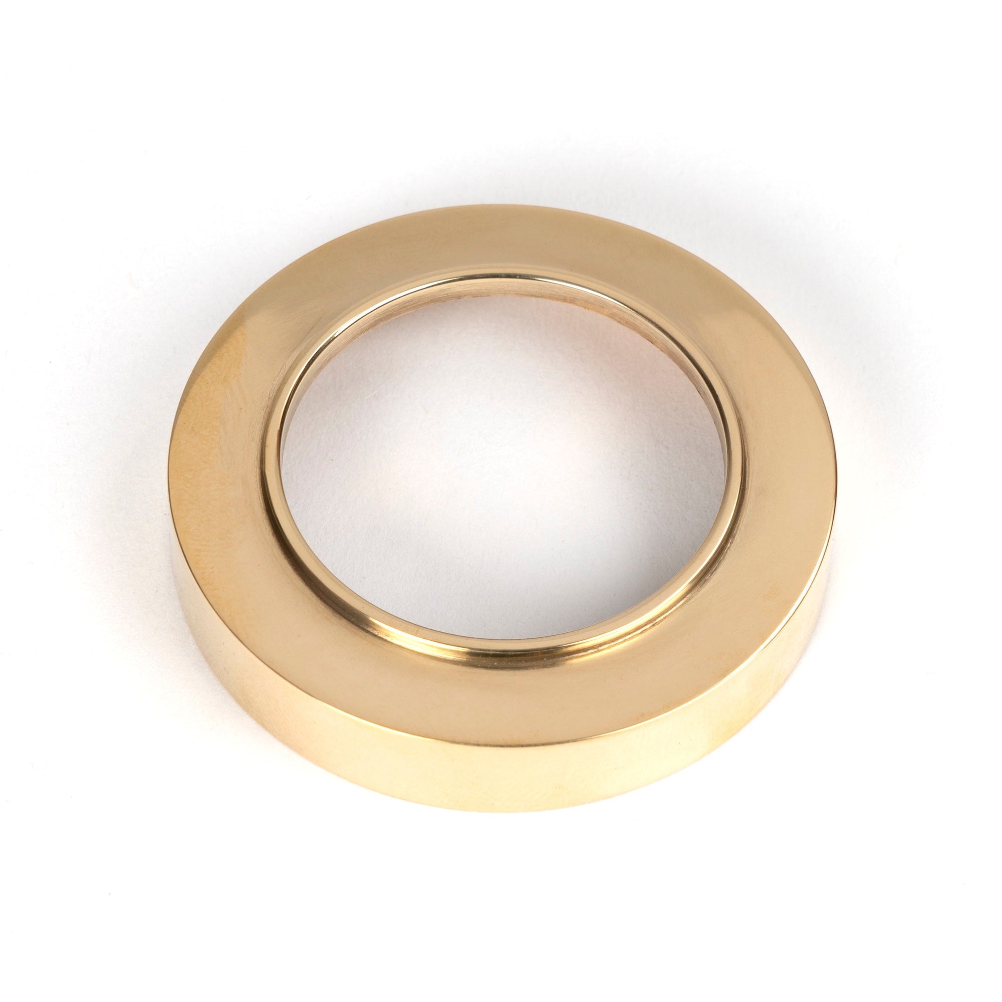 Polished Brass Round Escutcheon (Plain) | From The Anvil-Escutcheons-Yester Home