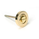Polished Brass Round Thumbturn Set (Plain) | From The Anvil-Thumbturns-Yester Home
