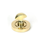 Polished Brass Round Thumbturn Set (Plain) | From The Anvil - Thumbturns - From The Anvil - Yester Home