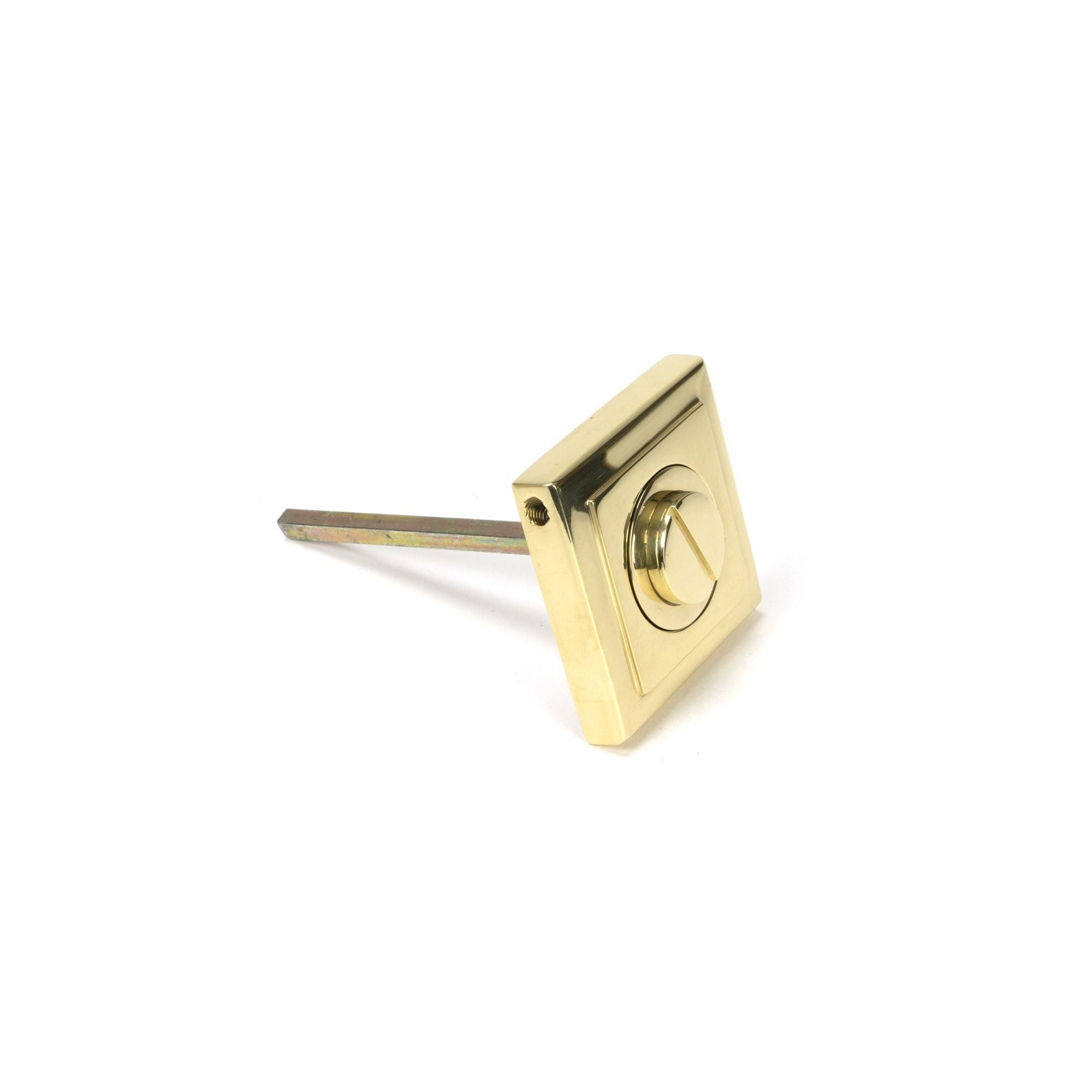 Polished Brass Round Thumbturn Set (Square) | From The Anvil-Thumbturns-Yester Home