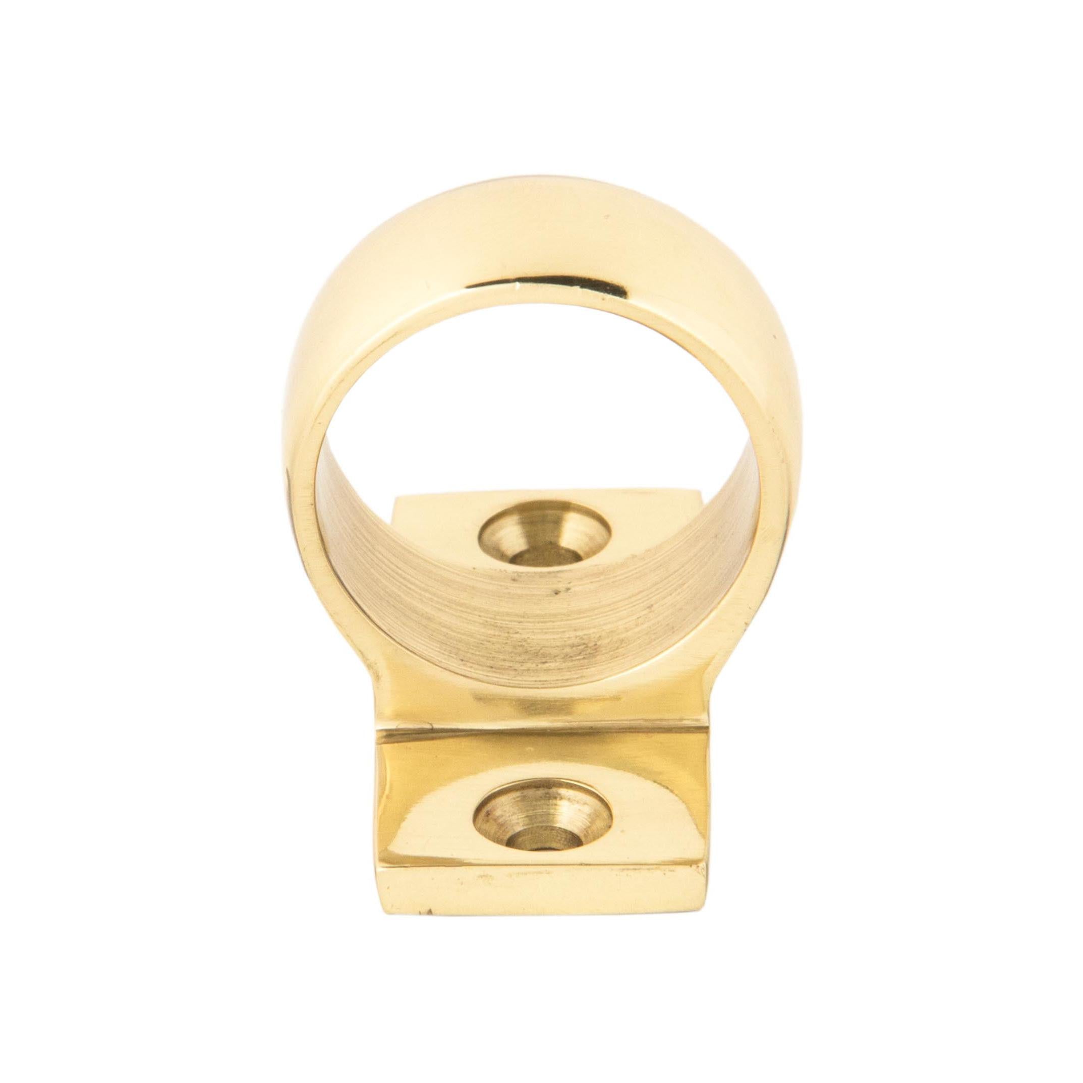 Polished Brass Sash Eye Lift | From The Anvil - Sash Lifts - From The Anvil - Yester Home