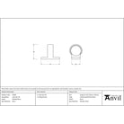 Polished Brass Sash Eye Lift | From The Anvil - Sash Lifts - From The Anvil - Yester Home
