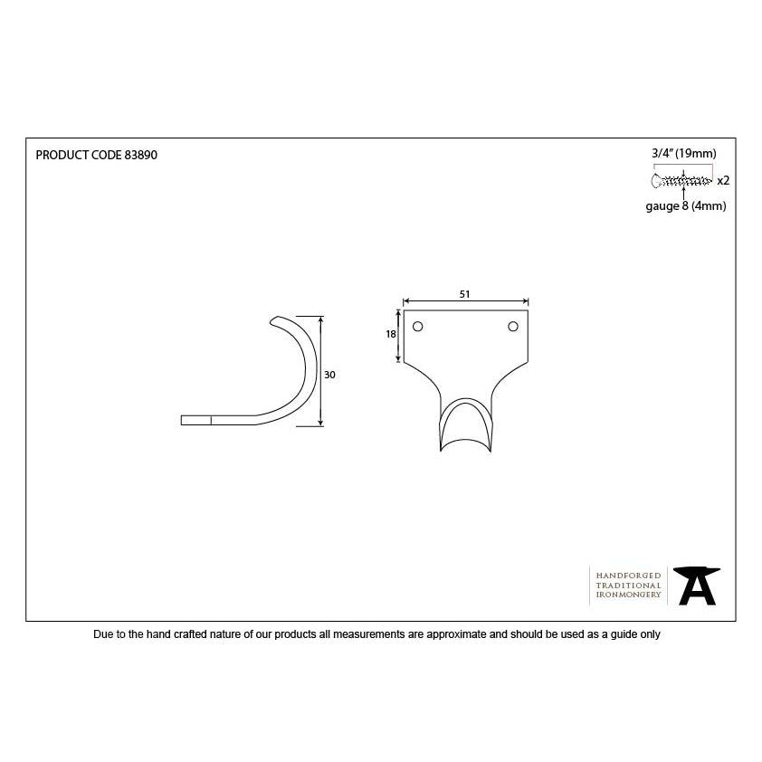 Polished Brass Sash Lift | From The Anvil-Sash Lifts-Yester Home