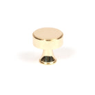Polished Brass Scully Cabinet Knob - 25mm | From The Anvil-Cabinet Knobs-Yester Home