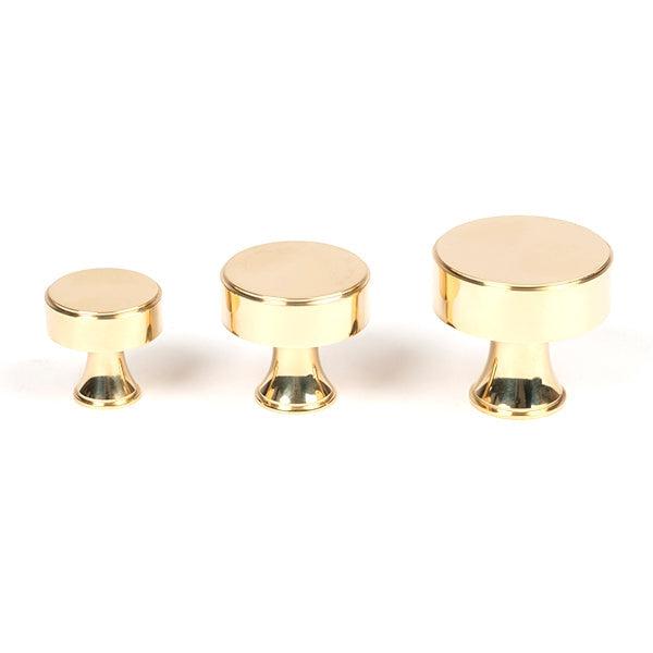 Polished Brass Scully Cabinet Knob - 32mm | From The Anvil-Cabinet Knobs-Yester Home