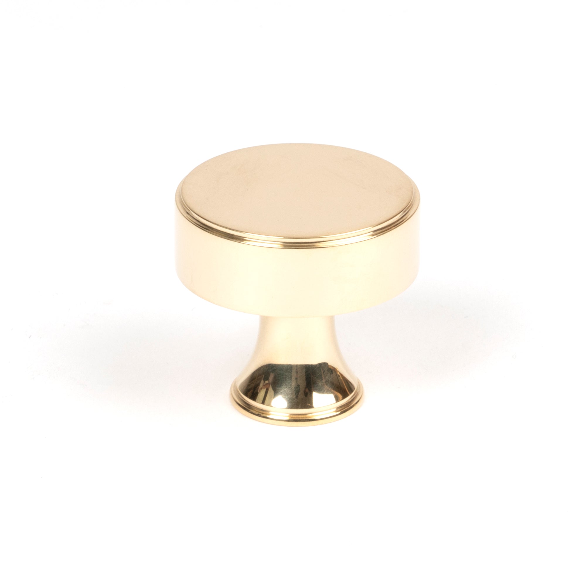 Polished Brass Scully Cabinet Knob - 32mm | From The Anvil-Cabinet Knobs-Yester Home