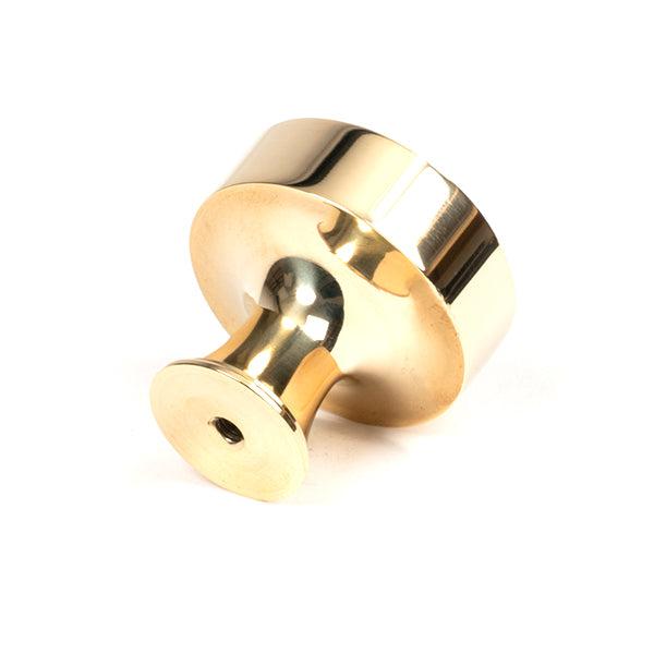 Polished Brass Scully Cabinet Knob - 38mm | From The Anvil-Cabinet Knobs-Yester Home