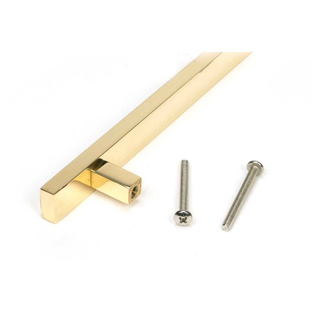 Polished Brass Scully Pull Handle - Medium | From The Anvil