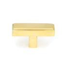 Polished Brass Scully T-Bar | From The Anvil-Cabinet Knobs-Yester Home
