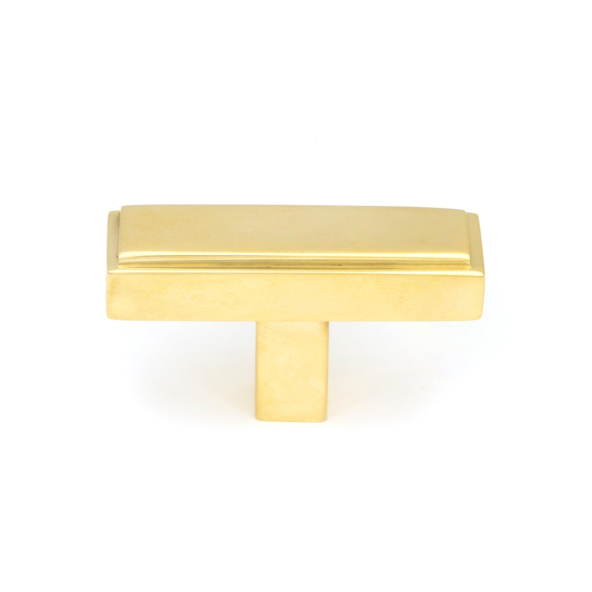 Polished Brass Scully T-Bar | From The Anvil-Cabinet Knobs-Yester Home