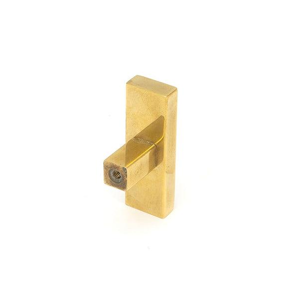 Polished Brass Scully T-Bar | From The Anvil-Cabinet Knobs-Yester Home