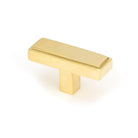 Polished Brass Scully T-Bar | From The Anvil-Cabinet Knobs-Yester Home