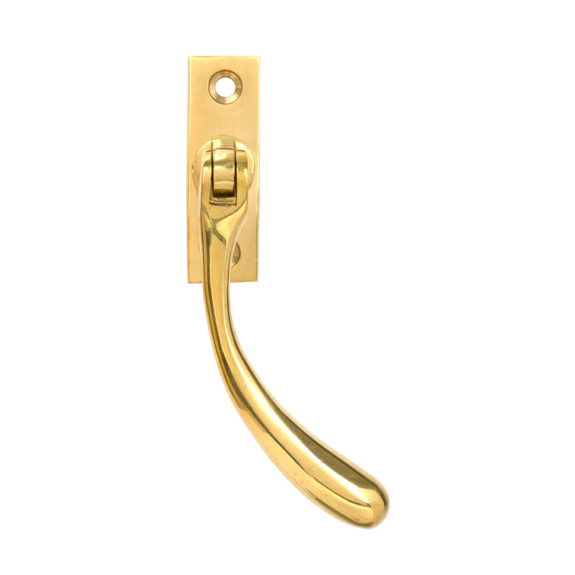 Polished Brass Slim Peardrop Espag - RH | From The Anvil - Espag. Fasteners - From The Anvil - Yester Home