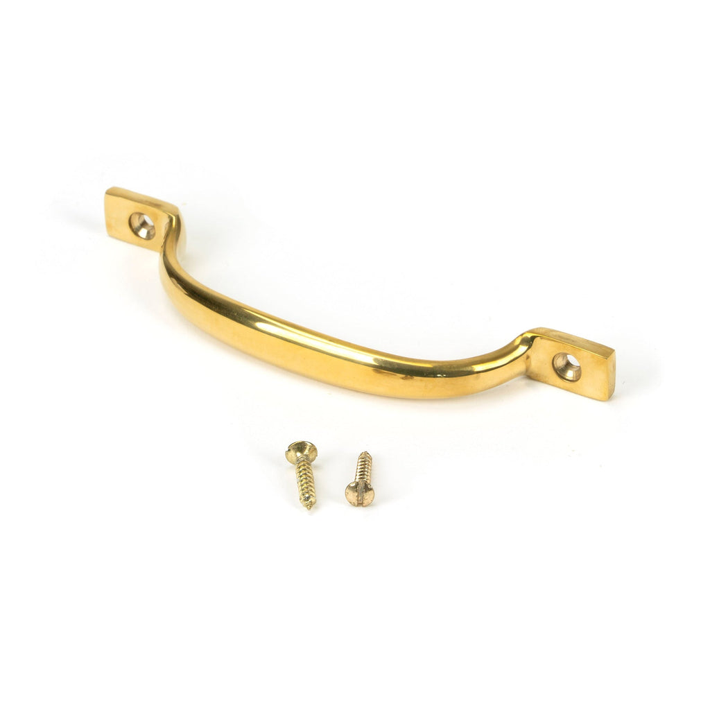 Polished Brass Slim Sash Pull | From The Anvil-Sash Lifts-Yester Home