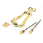 Polished Brass Slimline Art Deco Door Knocker | From The Anvil - Bolt-Through Door Knockers - From The Anvil - Yester Home