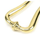 Polished Brass Slimline Art Deco Door Knocker | From The Anvil-Bolt-Through Door Knockers-Yester Home