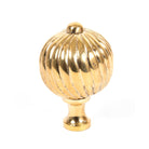 Polished Brass Spiral Cabinet Knob - Large | From The Anvil - Cabinet Knobs - From The Anvil - Yester Home