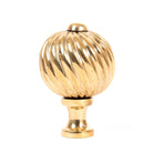 Polished Brass Spiral Cabinet Knob - Medium | From The Anvil - Cabinet Knobs - From The Anvil - Yester Home