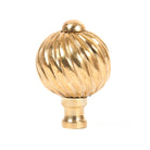 Polished Brass Spiral Cabinet Knob - Small | From The Anvil-Cabinet Knobs-Yester Home