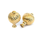 Polished Brass Spiral Cabinet Knob - Small | From The Anvil-Cabinet Knobs-Yester Home