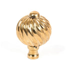 Polished Brass Spiral Cabinet Knob - Small | From The Anvil - Cabinet Knobs - From The Anvil - Yester Home