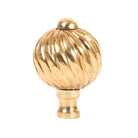 Polished Brass Spiral Cabinet Knob - Small | From The Anvil - Cabinet Knobs - From The Anvil - Yester Home