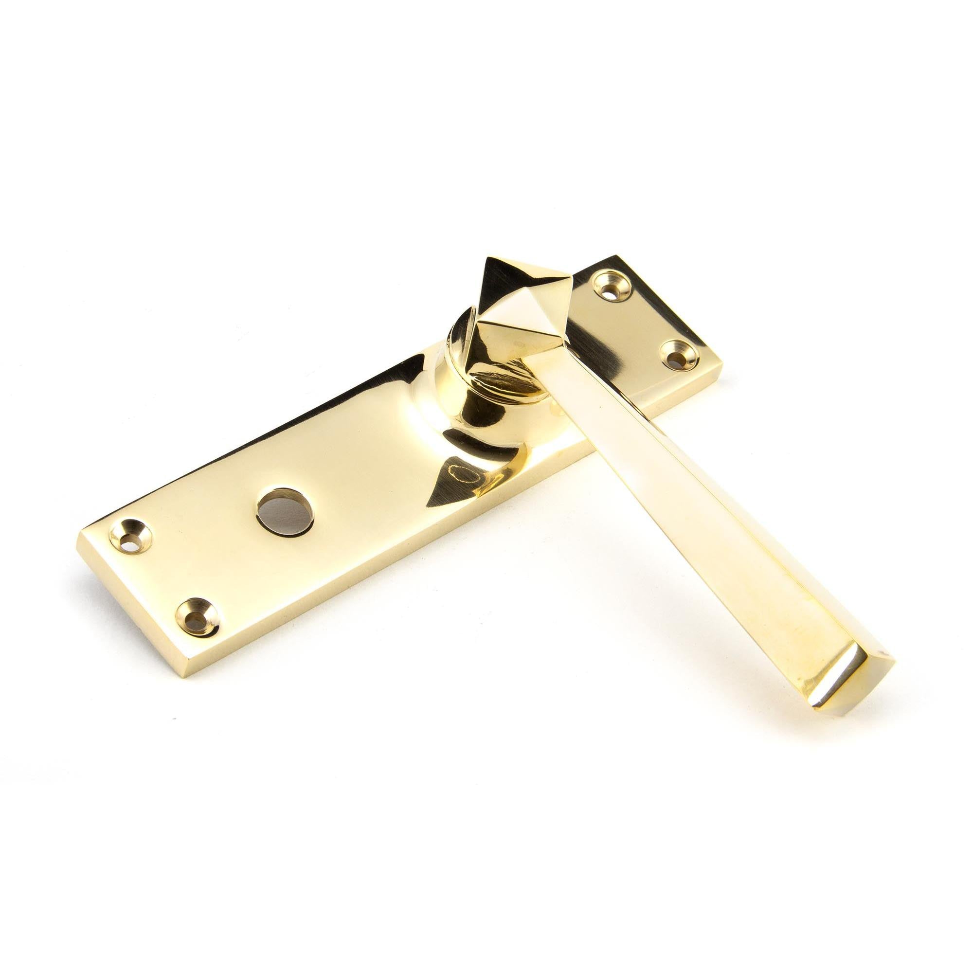 Polished Brass Straight Lever Bathroom Set | From The Anvil - Lever Bathroom - From The Anvil - Yester Home