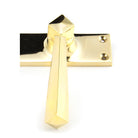 Polished Brass Straight Lever Latch Set | From The Anvil-Lever Latch-Yester Home