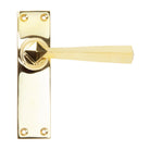 Polished Brass Straight Lever Latch Set | From The Anvil - Lever Latch - From The Anvil - Yester Home