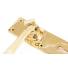 Polished Brass Straight Lever Lock Set | From The Anvil - Lever Lock - From The Anvil - Yester Home